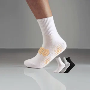 Men’s Youth Cotton Knitted Sweat Absorbent Deodorant Casual Socks Black White European