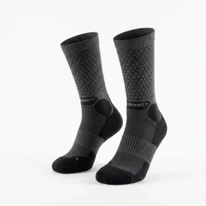Men’s Youth Crew Compression Socks Custom Breathable Sweat Wicking Arch Support Fatigue Relief Sports Recovery