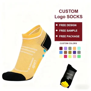 Men’s and Women’s Comfortable Cushioned Ankle Socks for Outdoor Spring Sports Knitted Running Socks for Adults