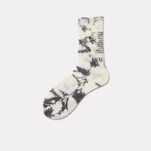 Men’s and Women’s Mid calf Cotton Long Crew Socks Tie dyed Letter Street Socks Basketball Sports Fashion Tennis Socks