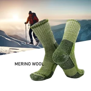 Merino Outdoor Sports Thick Winter Socks Crew Custom Logo Merino Wool Ski Hiking Socks