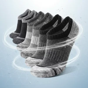 Merino Wool Hiking Running No Show Socks for Women Men Thick Warm Athletic Low Cut Thermal Ankle Socks