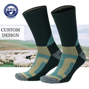 Merino Wool Hiking Socks for Men & Women Moisture Wicking Thermal Cushioned Boot Socks