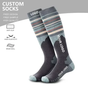 Merino Wool Ski Socks Customized Sports Winter Socks Skiing Snowboard Socks