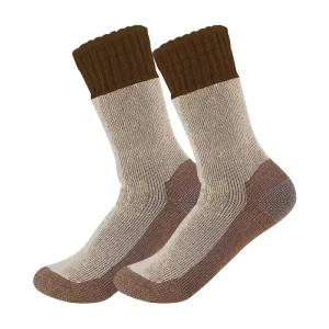 Merino Wool Socks Cushioned Super Warm Anti Slip Crew Hiking Sports Socks for Women and Men