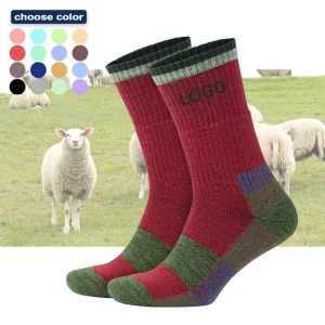 Merino Wool Socks Warm Thermal Logo Men Socks Workouts Bulk Women Casual Thick Hiking Custom Socks