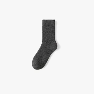 Merino Wool Terry Soft Socks Unisex Winter Warm Mid-Calf Fleece-Lined Thick Anti-Friction Comfortable Casual OEM Brand
