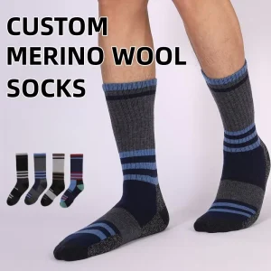 Merino Wool Thickened Hiking Socks for Women Men Non slip Quick Dry Thermal Outdoor Trekking Socks