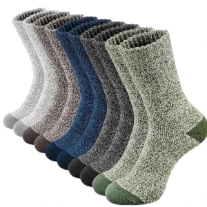 Mid-Calf Casual Winter Terry Floor Socks Polyester Cotton Warm Crew for Daily Use Anti-Bacterial Quick Dry Outdoor Hiking Body