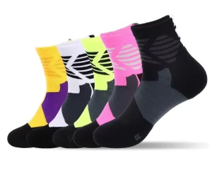 Mid Crew Basketball Socks Men & Women Unisex Athletic Training Sports Socks With Thick Cushioned Sole