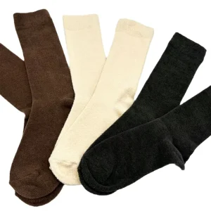 Mid tube Seamless Knitted Spandex Polyester Plaid Velvet Thermal Socks Large Stretch Comfortable Soft Anti Bacterial Breathable