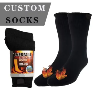 Moisture Wicking Cushioned Thermal Thick Winter Warm Heated Ski Socks for Women Men