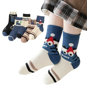 Multi style Custom Kid’s Crew Socks Breathable Cute Warm Cotton Socks