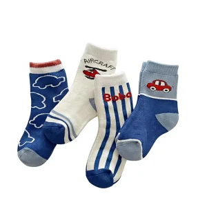 Multi style Custom Kids Crew Socks Cotton Thick Warm Winter Cute Candy Pattern Breathable