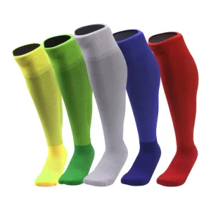 Multicolor Non slip Towel Bottom Knee High Football Sports Socks Men’s Long Thick Sports Socks