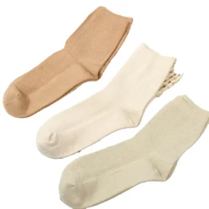 Natural Color Cotton Sock Healthy Women Lady Socks Embroidery Socking