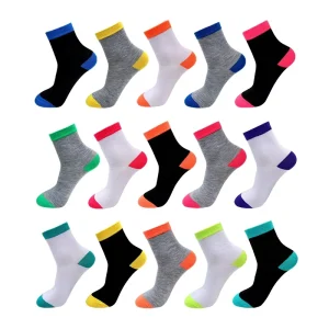 Neutral Cotton Women Custom Socks Breathable Crew Casual Daily Crew Socks for Men and Women