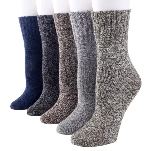 New Arrival Colorful Wool Thermal Socks Women Terry Heated Socks Thickened Long Tube Crew Sports Socks