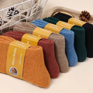 New Arrival Merino Wool Solid Over Ankle Footless Socks Girls Women’s Mid Winter Leg Warmers Socks Daily Wear