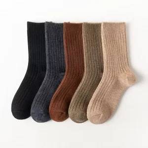 New Arrival Retro Thermal Knitted Alpaca Wool Socks Business Mens Thick Warm Winter Wool Socks