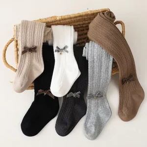 New Arrival Spring Autumn Kids Leggings Bow Lovely Sweet Baby Girl Tights Pantyhose Socks