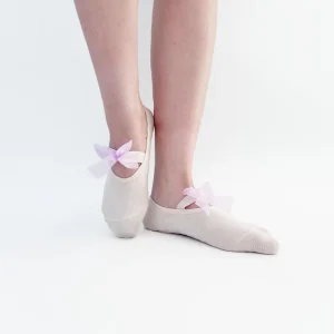 New Arrival Spring Strap Multi cross Knitted Crew No Show Women’s Cotton Heart Grip Non slip Yoga Ballet Pilates