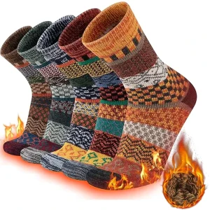 New Autumn and Winter Thickened Warm Rabbit Wool Socks Towel Bottom Crew Socks for Men