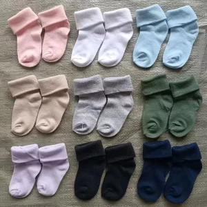 New Baby Socks Random Color Baby 0-3 Years Old Cotton Socks Comfort Boys and Girls Mid-tube Socks Set