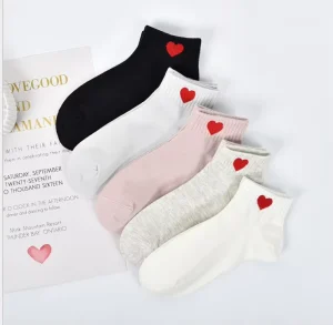 New Children’s Boat Socks Spring and Summer Short Girl’s Cotton Shallow Mouth Korean Love Socks