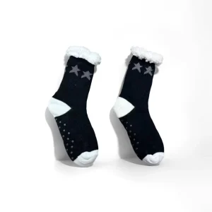 New Crew Fuzzy Vintage Cartoon Lounge Socks for Women Anti Slip Daily Use