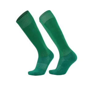 New Design Summer Knitted Polyester Custom Non Slip Knee High Football Socks with Custom Logo