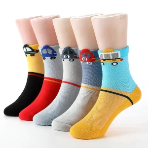 New Fashion Non slip Knitted Cotton Mesh Spring and Summer Children’s Casual Ankle Socks 2 15 Years Old Cartoon Cotton Socks