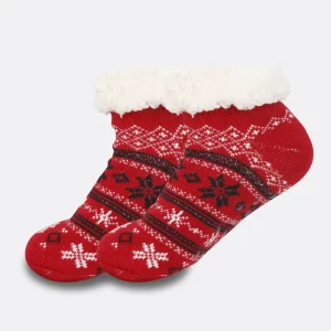 New Fashion Winter Thick Warm Sleeping Socks Women Cozy Lined Non Slip Ankle Fuzzy Socks