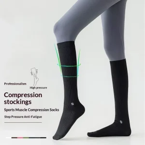New Knitted Pressure Socks Sports Compression Calf Socks Fitness Running Professional Jump Rope Long Tube Non-slip ODM