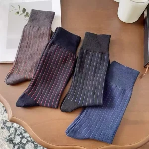 New Men’s Business Dress Socks Available in Multiple Colors for Straight Leg Suits and Gentlemen’s Socks