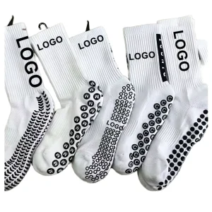 New Men’s Grip Socks Professional Football Basketball Sports Socks Anti-Slip Sweat-Absorbing Antibacterial Autumn