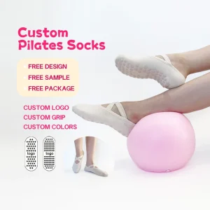 New Premium Autumn Children’s Non Slip Pilates Socks with Cross Straps Breathable & Custom Logo Customizable Grip