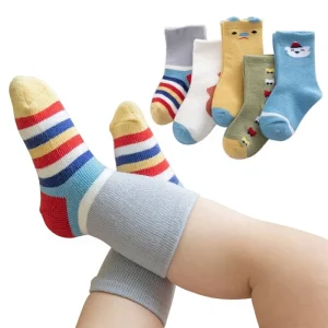 New Spring Summer Baby Socks Cartoon Girls Tube Children’s Socks Knitted Anti slip Loose