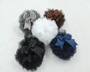 New Style Sweet Solid Color Bow Lace Lovely Combed Cotton Long Knee High Children Baby Tutu Socks