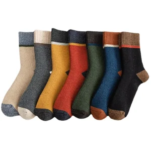 New Warm Terry Mens 100% Merino Wool Socks