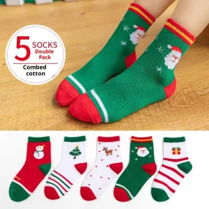 New Winter Children’s Baby Socks Cartoon Boys Girls Crew Cotton Christmas Socks