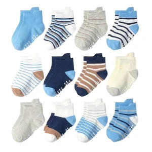 Newborn Baby Boy Toddler Knitted Kid Socks Cute Cartoon Animal Floor Grips Organic Cotton Anti Slip Slipper Walk Socks