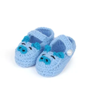 Newborn Baby Boys Girls Cozy Warm Booties Infant Cute Cartoon Knit Soft Socks Shoes for Baby Shower Baby Knitted Shoes