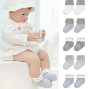 Newborn Baby Cotton Socks Manufacturer High Quality Girls Boys Socks Cute Cartoon Middle Tube Kids Socks