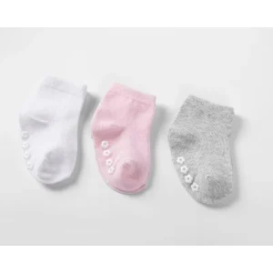 Newborn Baby Girls Sneakers Ankle Socks Winter Baby Socks Solid Anti slip Socks for Toddlers