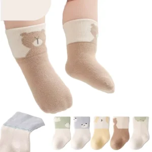 Newborn Baby Loose Mouth Socks Cute and Warm Boneless Middle Tube Cotton Socks