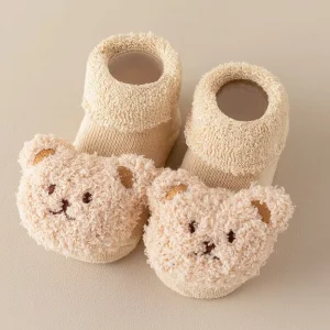 Newborn Baby Socks Winter Thicken Baby Terry Warm Tube Cotton Socks Cartoon Toddler and Infant Anti skid Floor Socks
