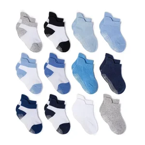 Newborn Combed Cotton Baby Socks Knitted Anti Slip Casual Floor Socks With Breathable Ankle High for Kids in Spring