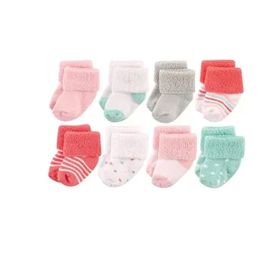 Newborn Cuffed Terry Warm Baby Socks 0 1 Years A Class Infant Cotton Socks Unisex Seamless Socks OEM Custom