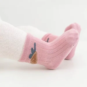 Newborn Socks Baby Ankle High Short Sock Solid Color Toddler Cotton Long Baby School Socks